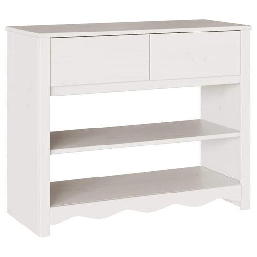 Tavolo consolle con cassetto Drammen Bianco 89.5 x 37 x 73 cm 42003047