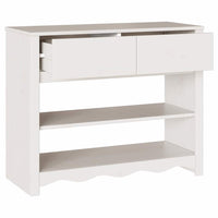 Tavolo consolle con cassetto Drammen Bianco 89.5 x 37 x 73 cm 42003047