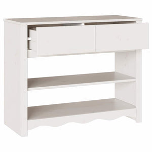 Tavolo consolle con cassetto Drammen Bianco 89.5 x 37 x 73 cm 42003047