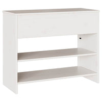Tavolo consolle con cassetto Drammen Bianco 89.5 x 37 x 73 cm 42003047