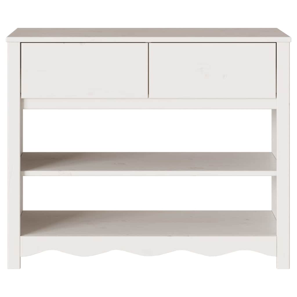 Tavolo consolle con cassetto Drammen Bianco 89.5 x 37 x 73 cm 42003047