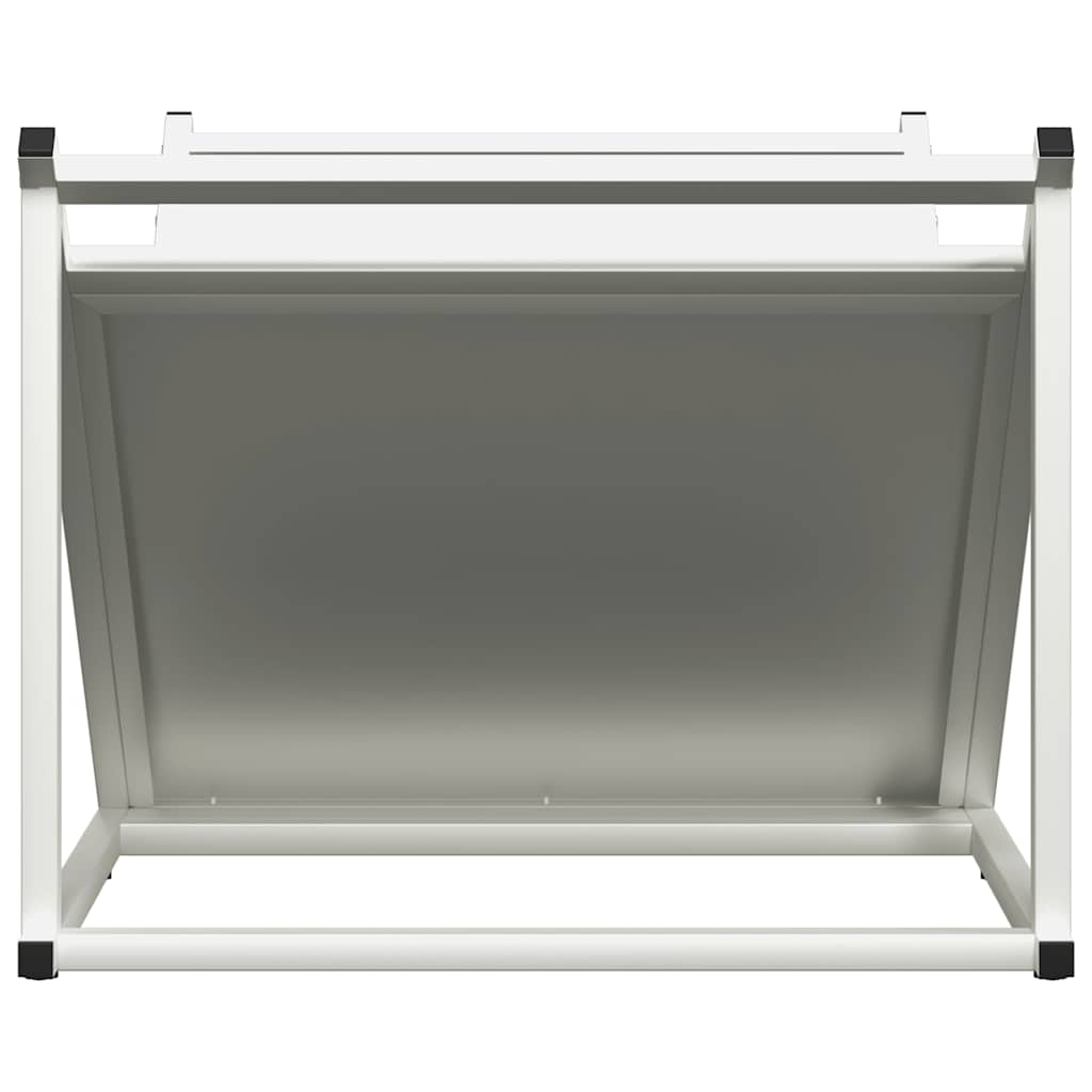 Rastrelliera per Legna da Ardere Bianca 70x43x34,5 cm 864174