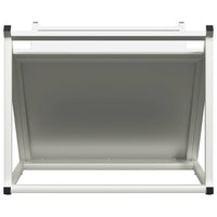 Rastrelliera per Legna da Ardere Bianca 70x43x34,5 cm 864174