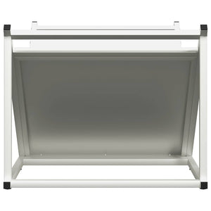 Rastrelliera per Legna da Ardere Bianca 70x43x34,5 cm 864174