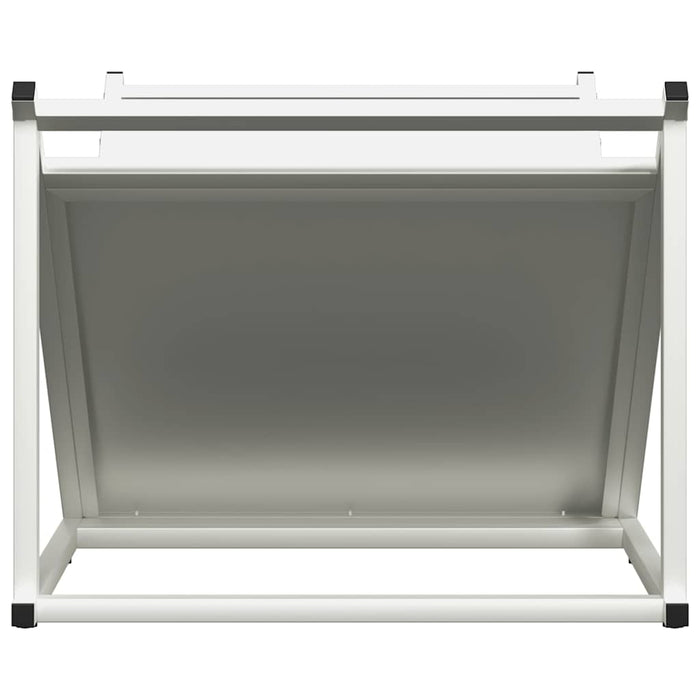 Rastrelliera per Legna da Ardere Bianca 70x43x34,5 cm 864174