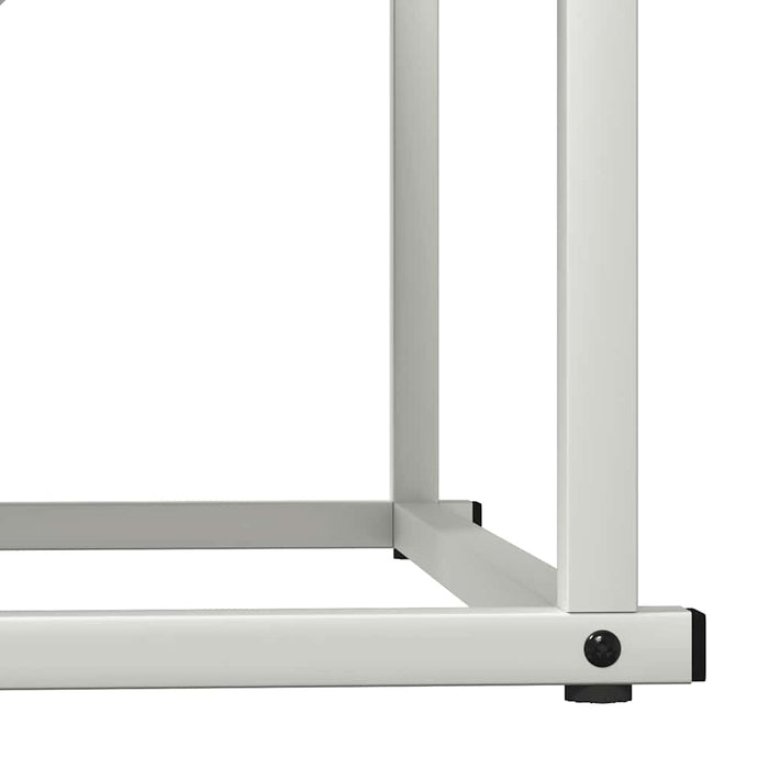 Rastrelliera per Legna da Ardere Bianca 70x43x34,5 cm 864174