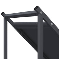 vidaXL Rastrelliera per Legna da Ardere Antracite 70x43x34,5 cm