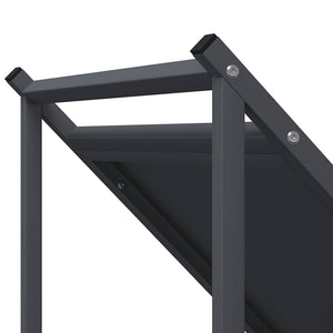 Rastrelliera per Legna da Ardere Antracite 70x43x34,5 cm 864175