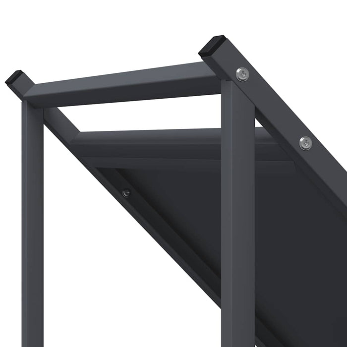 Rastrelliera per Legna da Ardere Antracite 70x43x34,5 cm 864175