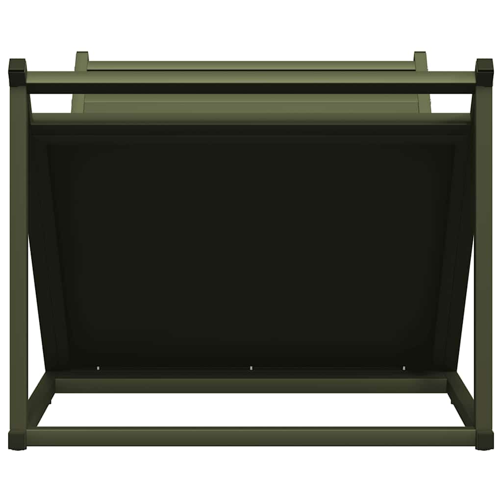 Rastrelliera per Legna da Ardere Verde Oliva 70x43x34,5 cm 864176