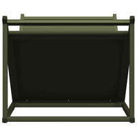 Rastrelliera per Legna da Ardere Verde Oliva 70x43x34,5 cm 864176