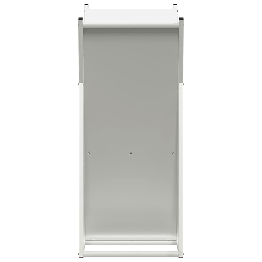 Rastrelliera per Legna da Ardere Bianca 69,5x35x81 cm 864178