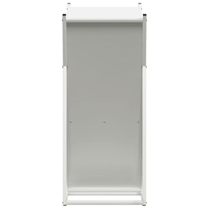 Rastrelliera per Legna da Ardere-Portalegna Bianca 69,5x35x81 cm