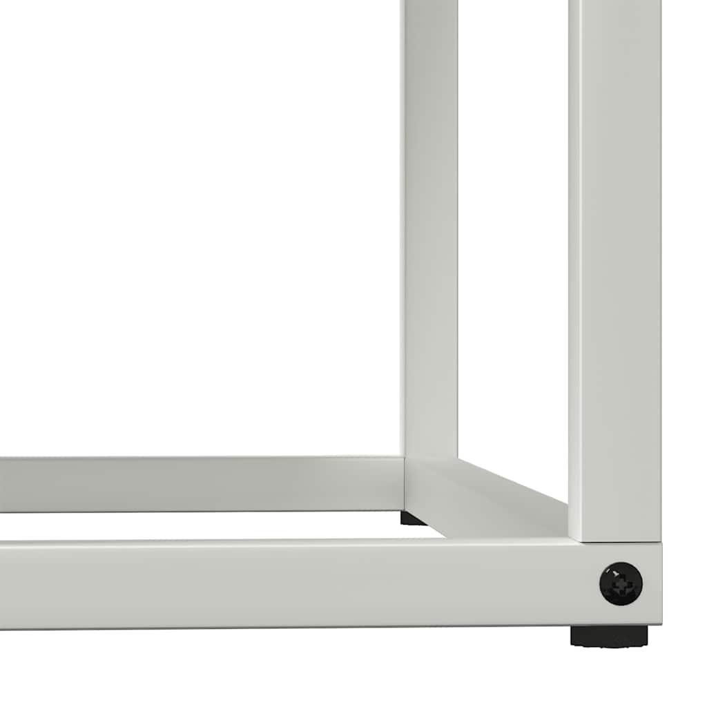 Rastrelliera per Legna da Ardere Bianca 69,5x35x81 cm