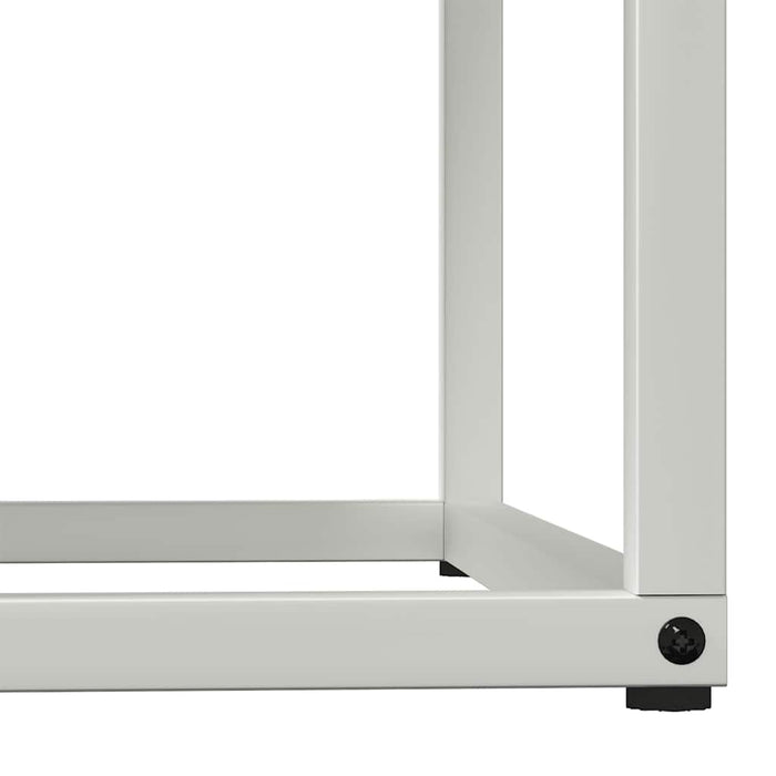 Rastrelliera per Legna da Ardere Bianca 69,5x35x81 cm