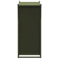 Rastrelliera per Legna da Ardere Verde Oliva 69,5x35x81 cm 864180