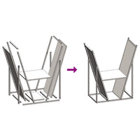 Rastrelliera per Legna da Ardere Verde Oliva 69,5x35x81 cm 864180