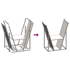 Rastrelliera per Legna da Ardere Verde Oliva 69,5x35x81 cm 864180