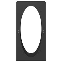 vidaXL Rastrelliera per Legna da Ardere Nera 50x23x100 cm