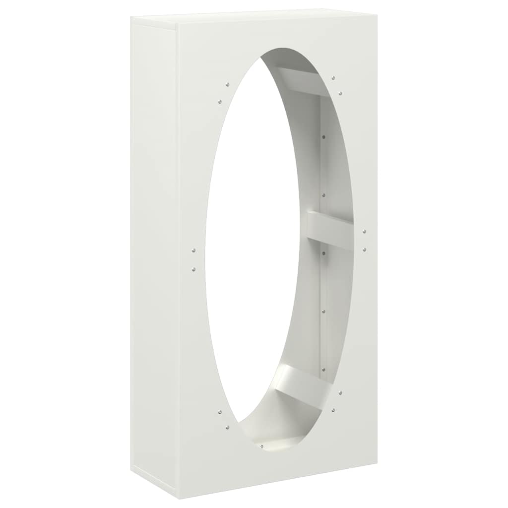 Rastrelliera per Legna da Ardere-Portalegna Bianca 50x23x100 cm