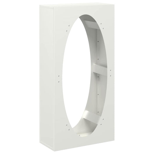 Rastrelliera per Legna da Ardere-Portalegna Bianca 50x23x100 cm