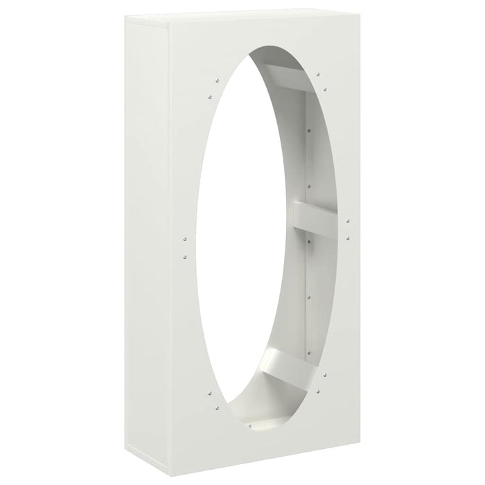 Rastrelliera per Legna da Ardere-Portalegna Bianca 50x23x100 cm