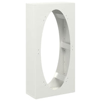 vidaXL Rastrelliera per Legna da Ardere Bianca 50x23x100 cm