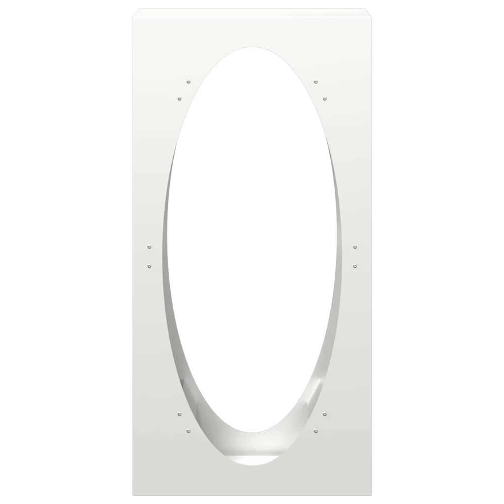 vidaXL Rastrelliera per Legna da Ardere Bianca 50x23x100 cm