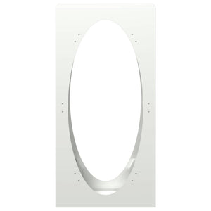 vidaXL Rastrelliera per Legna da Ardere Bianca 50x23x100 cm