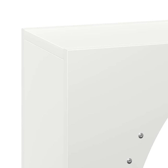 vidaXL Rastrelliera per Legna da Ardere Bianca 50x23x100 cm