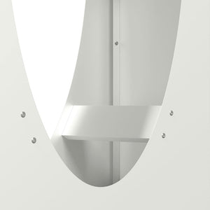 Rastrelliera per Legna da Ardere Bianca 50x23x100 cm 864182