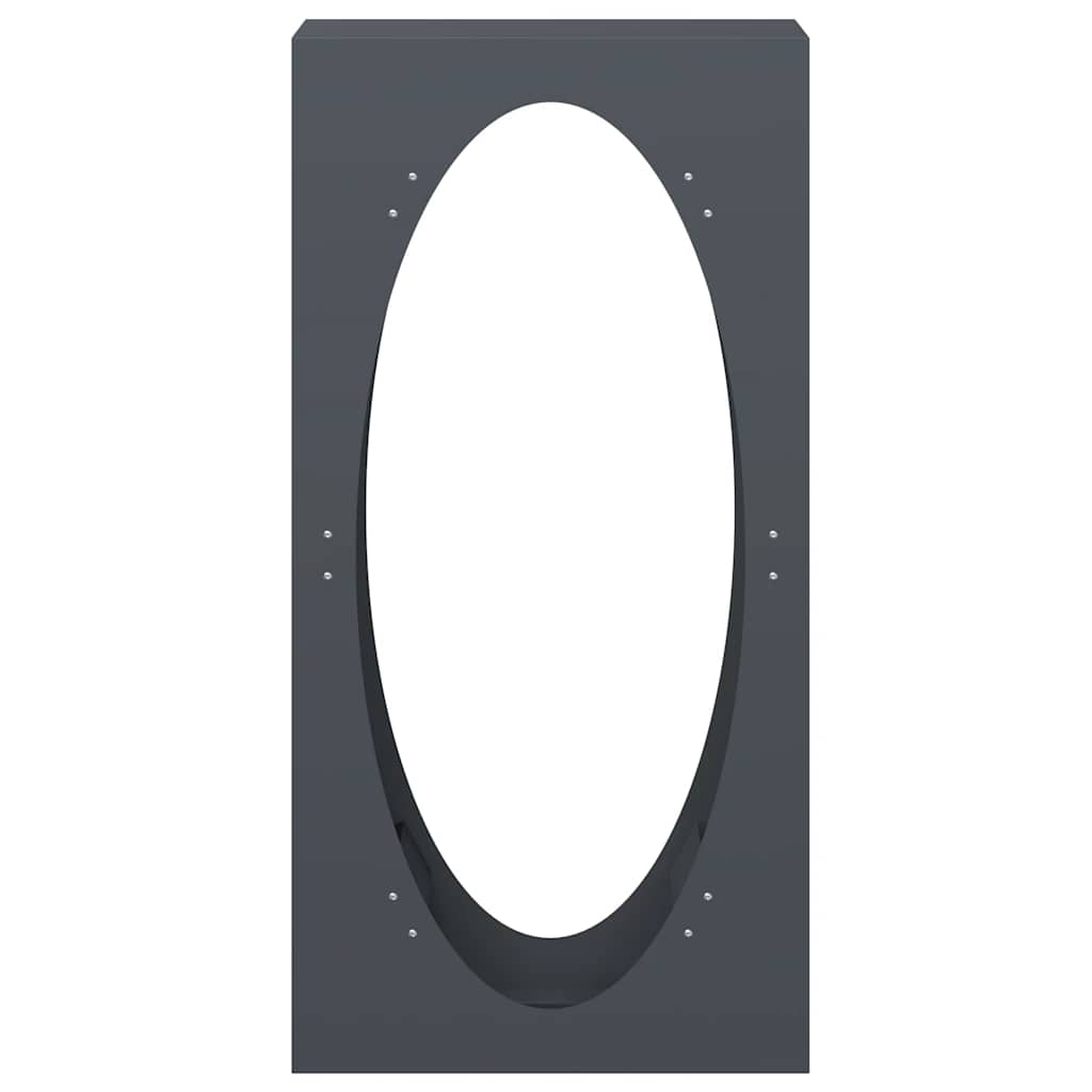 Rastrelliera per Legna da Ardere Antracite 50x23x100 cm 864183