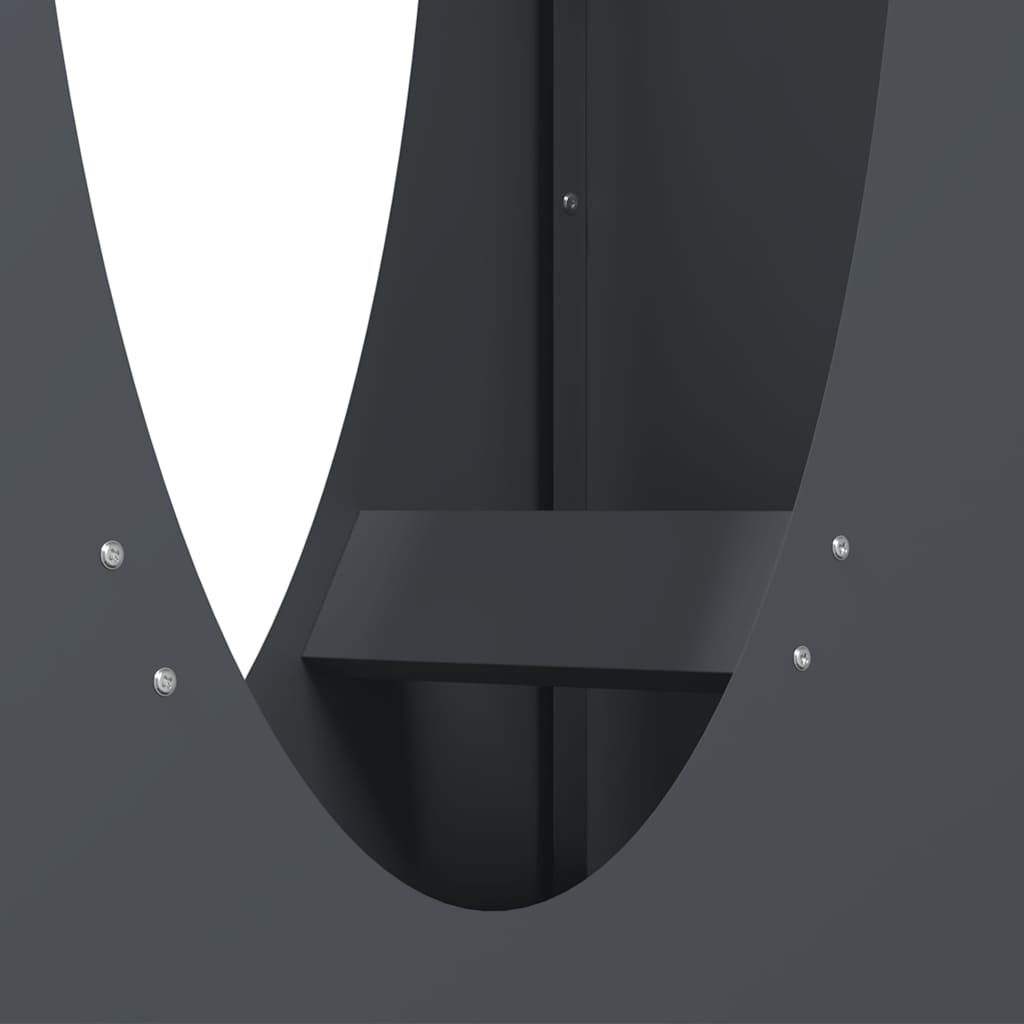 Rastrelliera per Legna da Ardere Antracite 50x23x100 cm 864183