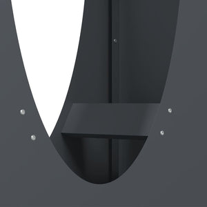 Rastrelliera per Legna da Ardere Antracite 50x23x100 cm 864183