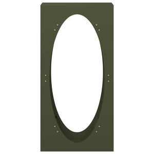 Rastrelliera per Legna da Ardere Verde Oliva 50x23x100 cm