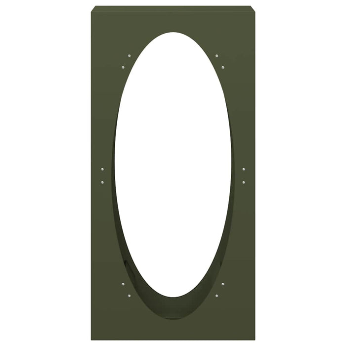 Rastrelliera per Legna da Ardere Verde Oliva 50x23x100 cm