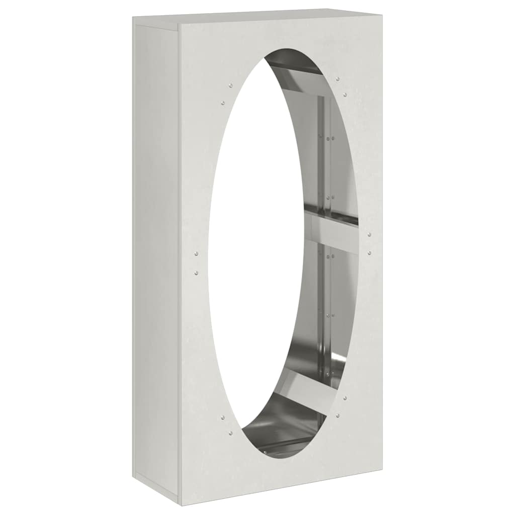 Rastrelliera per Legna da Ardere 50x23x100 cm in Acciaio Inox 864185