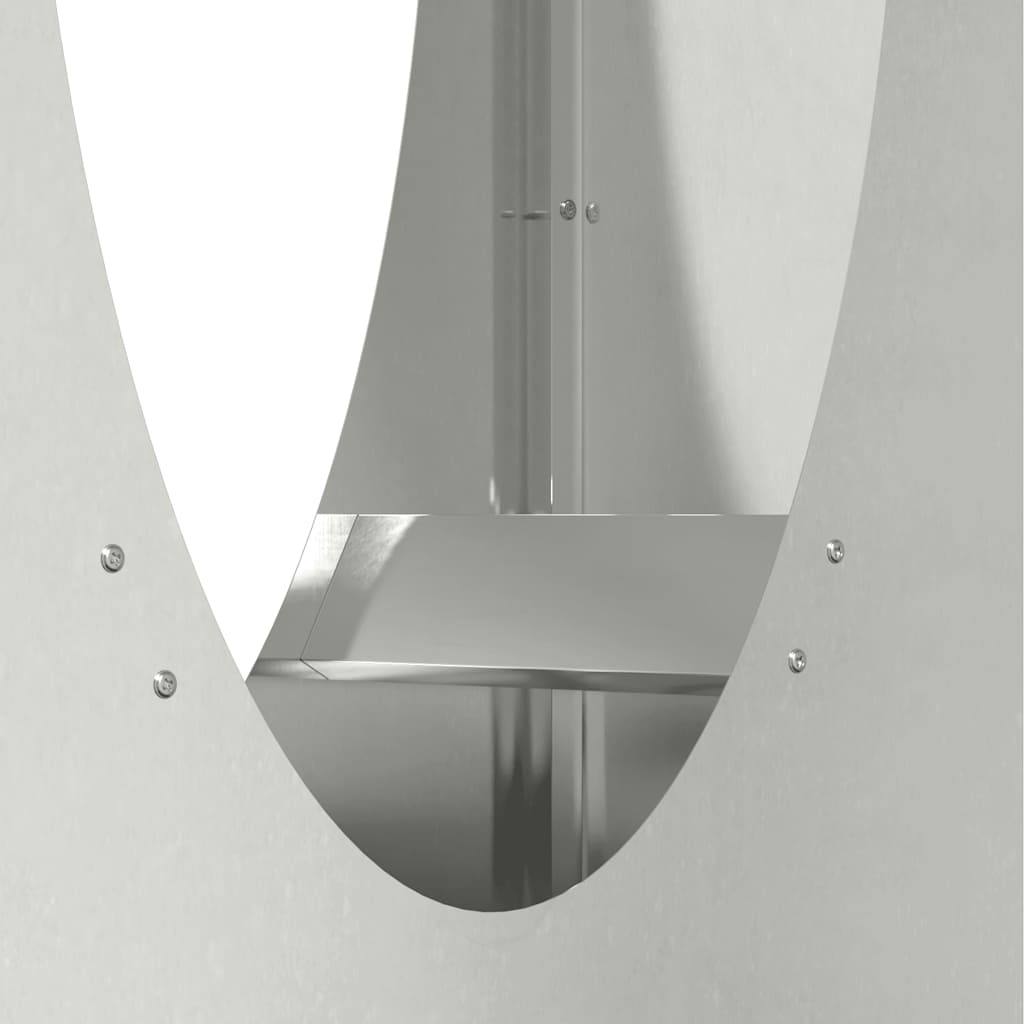 Rastrelliera per Legna da Ardere-Portalegna 50x23x100 cm in Acciaio Inox