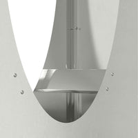 Rastrelliera per Legna da Ardere-Portalegna 50x23x100 cm in Acciaio Inox