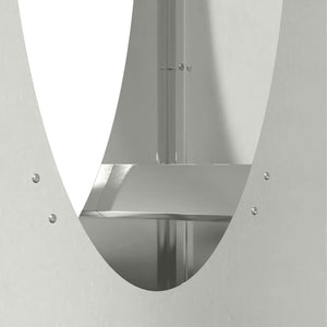 Rastrelliera per Legna da Ardere-Portalegna 50x23x100 cm in Acciaio Inox