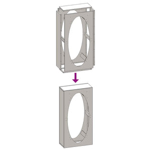 Rastrelliera per Legna da Ardere 50x23x100 cm in Acciaio Inox