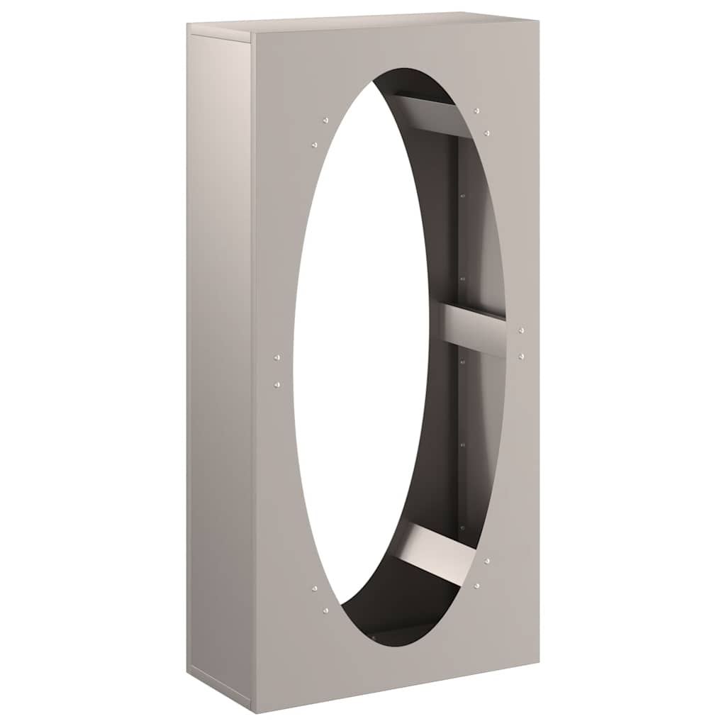 Rastrelliera per Legna da Ardere 50x23x100 cm in Acciaio Corten