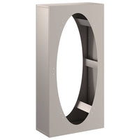 Rastrelliera per Legna da Ardere 50x23x100 cm in Acciaio Corten 864186