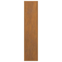 Rastrelliera per Legna da Ardere 50x23x100 cm in Acciaio Corten 864186