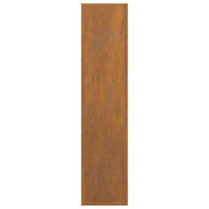 Rastrelliera per Legna da Ardere 50x23x100 cm in Acciaio Corten 864186