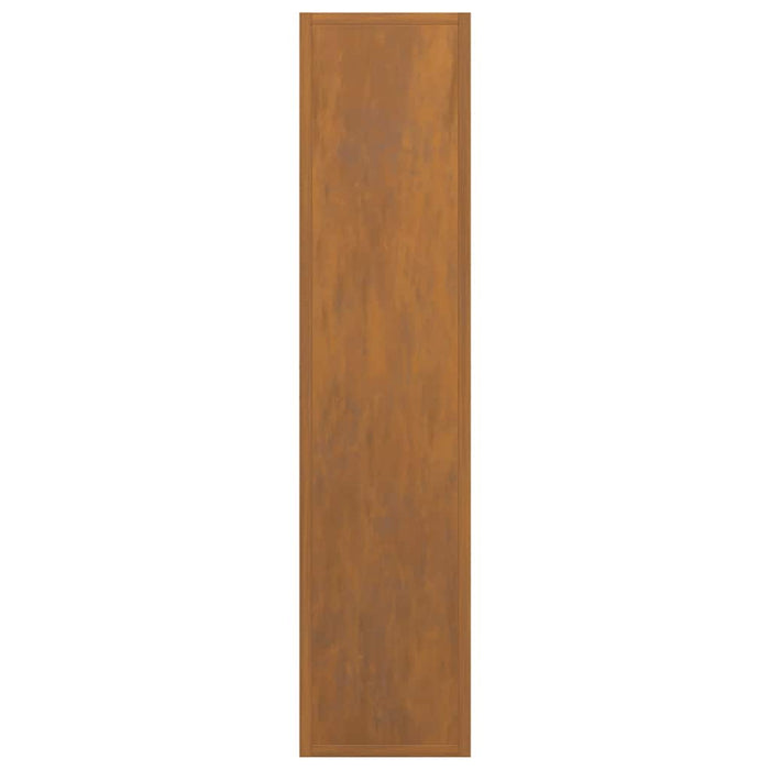 Rastrelliera per Legna da Ardere 50x23x100 cm in Acciaio Corten 864186