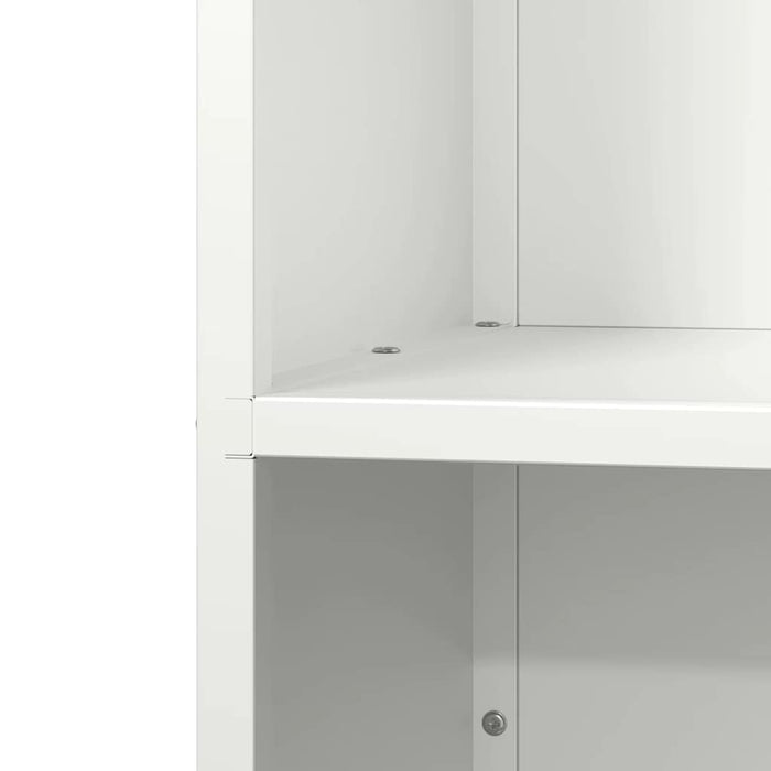 vidaXL Rastrelliera per Legna da Ardere Bianca 40x30x80 cm