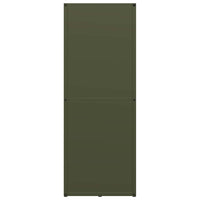 Rastrelliera per Legna da Ardere Verde Oliva 40x30x80 cm