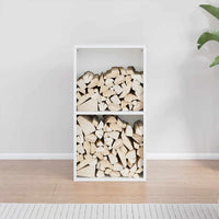 Rastrelliera per Legna da Ardere-Portalegna Bianca 40x30x75 cm