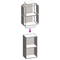 Rastrelliera per Legna da Ardere Bianca 40x30x75 cm 864192